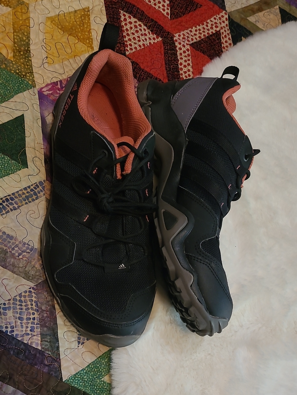 Adidas Terrex Ax2R Black Lace up Trail Hiking Outdoor 8.5